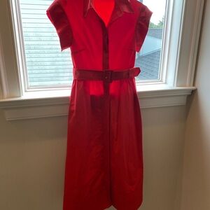 Tuckernuck Vibrant Red Midi Dress - Chloe Dress